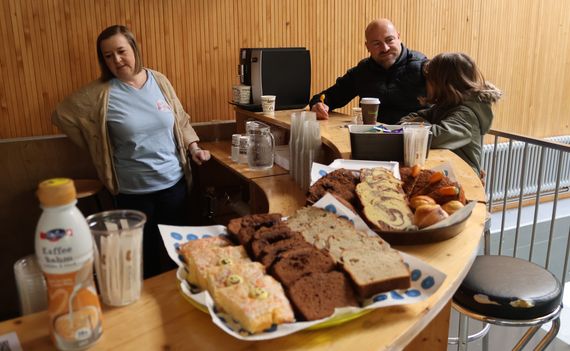 Auch das Tribünen-Kaffe ist geöffnet