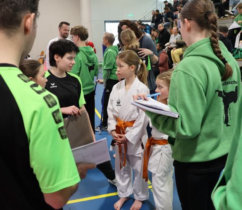 Briefing der ersten Wettkämpfer