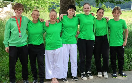 Ein Gruppenfoto bei super Wetter